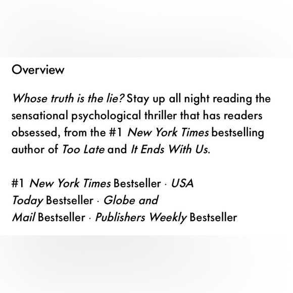 Book: Colleen Hoover - Verity - Picture 2 of 5